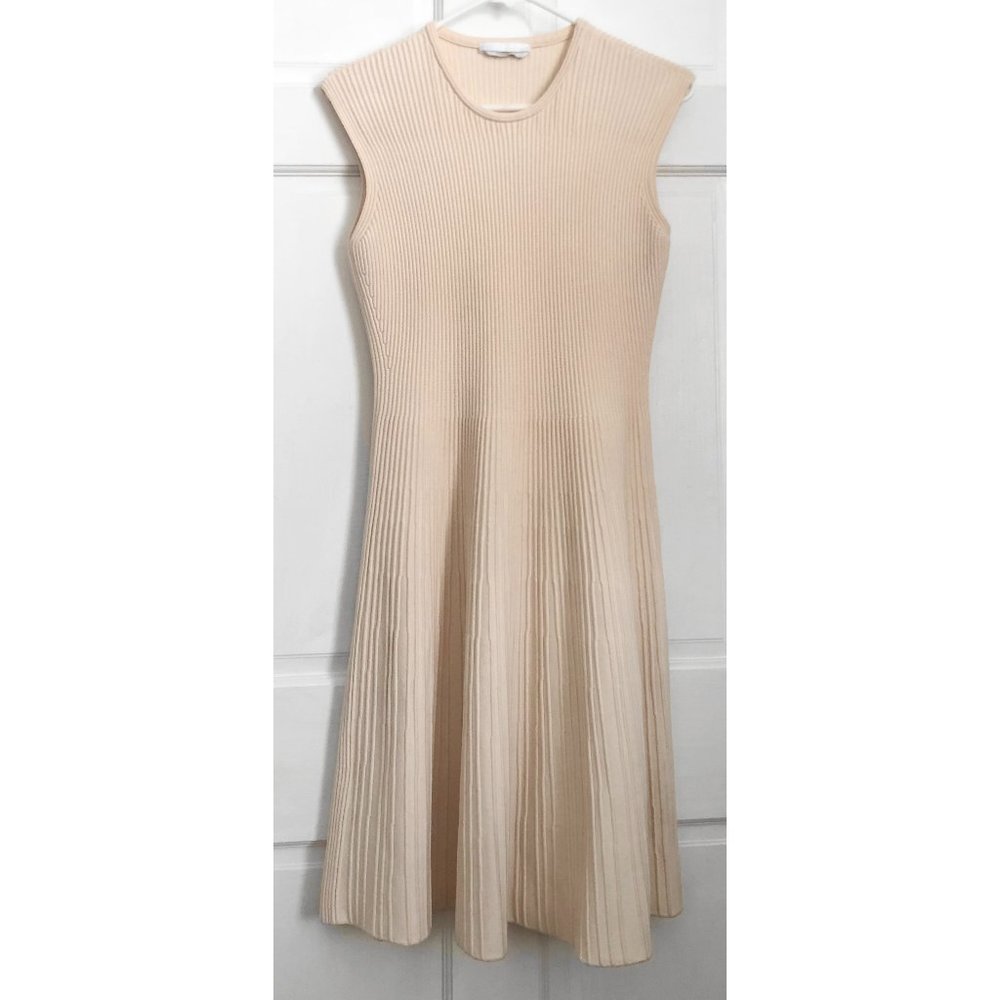 Boss Elegant Cream Sleeveless Dress